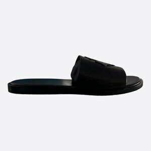 Chrome Hearts Black Cross Patch Slides
